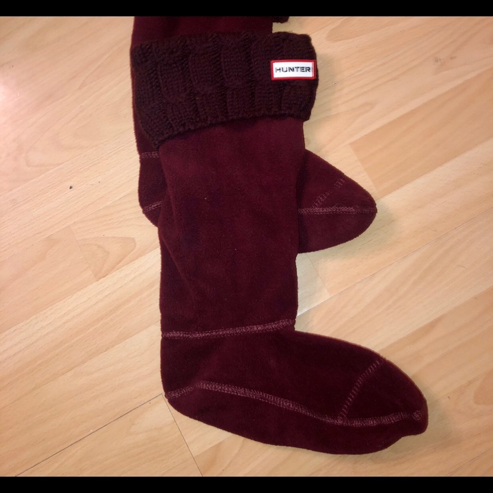 Hunter Women's 6 Stitch Cable Boot Socks- tall-M